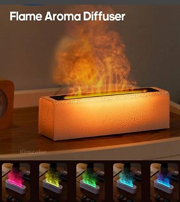 аромадиффузор: Новейший RGB-Аромадиффузор С Эффектом Пламени азмер Продукта: 7 См — 2