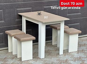 balaca stol: Balkon üçün, Yeni, 4 stul — 1