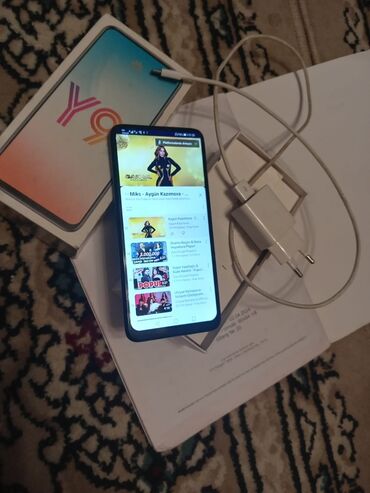 телефон fly 3g: Huawei Y9 Prime, 128 GB, rəng - Mavi, Barmaq izi, Face ID