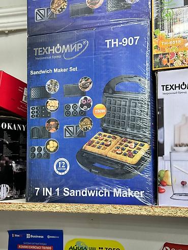 Мультифункциональная вафельница/сэндвич-мейкер Техномир TH-907 (7 в 1)