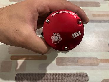 Ovçuluq və balıqçılıq: Abu Garcia Ambassadeur 6600SX multiplier reels red black. 5.3:1 gear — 10