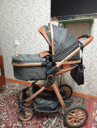 коляски для двойни: Балдар арабасы, түсү - Алтын, Колдонулган