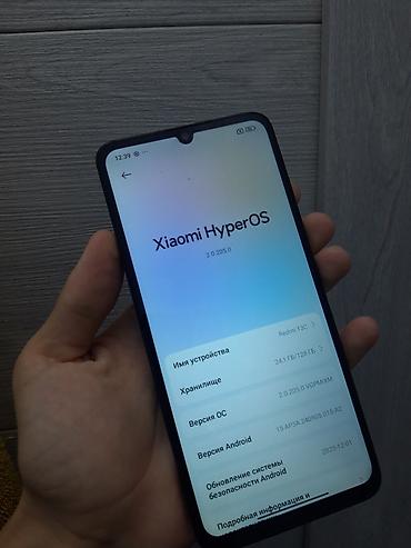 xaomi 17: Redmi, Redmi 13C, Б/у, 128 ГБ, цвет - Черный, 2 SIM — 3