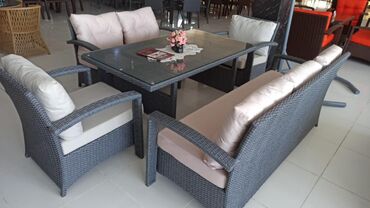 Bağ divan və kreslo dəstləri: Yeni, 2 kreslo, Divan, Metal, Azərbaycan — 8