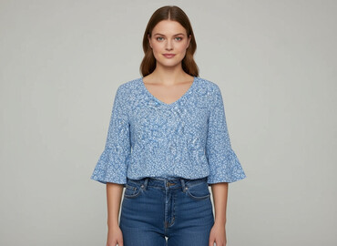 bluzka srebrną nitką: Shein, Women's blouse, size L