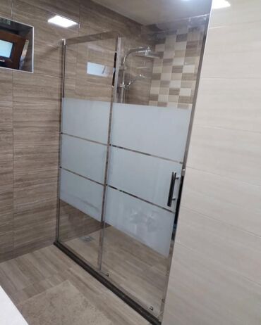 Duş kabinaları, arakəsmələr: Yeni Üstü açıq kabina, Künc üçün, Pulsuz çatdırılma — 9