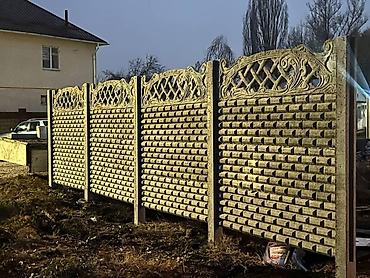 Бетонные еврозаборы: Секции и установка бетонного декоративного забора Описание: - Сборные — 10