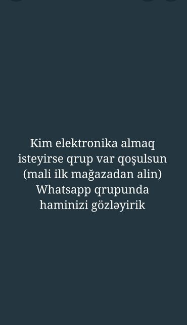 Su qızdırıcı kranlar: Elektronika alışına marağı olanlar üçün WhatsApp qrupu. Təklif: -
