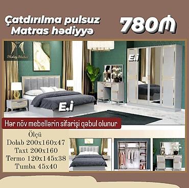 termo tumba: 2 təknəfərlik çarpayı, Dolab, Komod, Termo, Azərbaycan, Yeni — 8