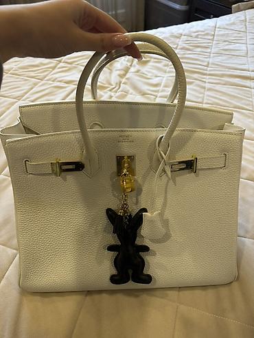 butun барсетка цена: 🔥Hermès Birkin в элегантном белом/молочном цвете. 30 x 22 x 16 см — 5