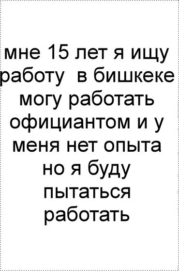 работа для домохозяек: Официант