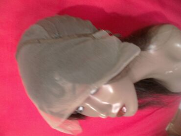 Perike i klipse: Crna lace front perika dužine 75 cm od prirodne kose. Lace front — 7