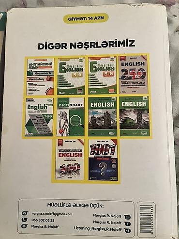 Тесты: Məhsul: “İngilis dili – Grammar & Vocabulary” (Nərgiz R. Nəcəf) — 2