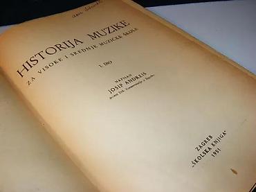 knjiga za solfedjo 2 razred: HISTORIJA MUZIKE I Andreisza visoke i srednje muzičke škole1951 — 4