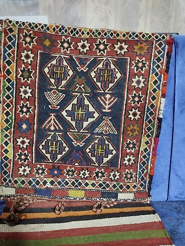 turkiye_tekstil instagram: Məhsul: İki bölməli əldə tikilmə kilim/“xurcun” (çanta tipli — 3