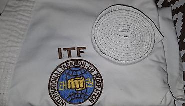 sobalı kamp çadırı: Taekwon-do kimanosu satılır.Seliqeli geyinib,yeni kimidir. Ölçü: 160 — 2