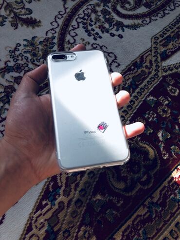 iphone 11 red: IPhone 7 Plus, Б/у, 128 ГБ, White Titanium, Защитное стекло, 100 %