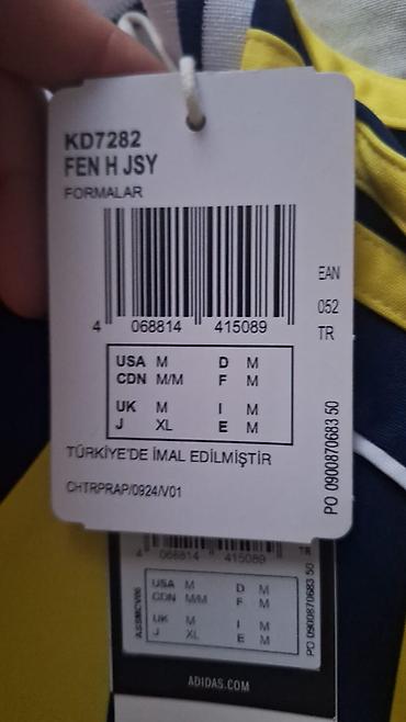 galatasaray forma satışı: Futbolka, Adidas, M, rəng - Sarı — 3