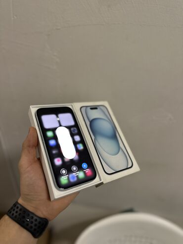 Apple iPhone: IPhone 15, 128 GB, Blue Titanium, Zəmanət, Simsiz şarj, Face ID — 2