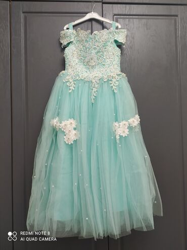 платье на 12 лет: Вечернее платье, Пышное, Длинная модель, С рукавами, Камни, 2XS (EU 32)