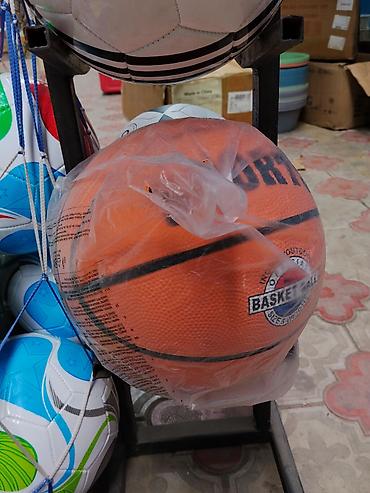 basket: Баскетбольный мяч - Классический оранжевый, с черными каналами - — 1