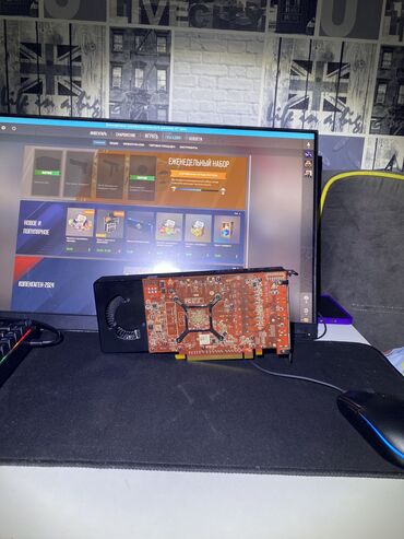 Компьютеры, ноутбуки и планшеты: Видеокарта AMD Radeon RX 580, 8 ГБ, Б/у