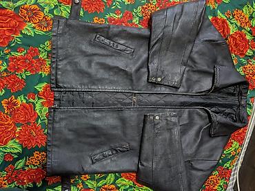 Мужская кожаная куртка натуральная кожа,размер 3xl,съёмная утеплённая