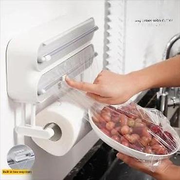 Ostala kuhinjska oprema: Zidni kuhinjski držač/dispencer 3 u 1 - Praktičan organizator za — 25