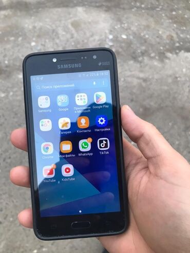 телефон j2: Samsung Galaxy J2 Prime, Б/у, 8 GB, цвет - Черный, В рассрочку, 2 SIM