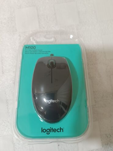 Mauslar: Kompüter sıçanı Logitech, təzədir upakovkada. 
Mous, mışka — 2