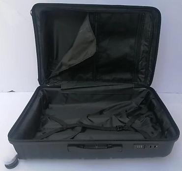 Putni koferi i torbe: Set tvrdih kofera – 3 komada, crna boja - Materijal: čvrsta ABS/PC — 7