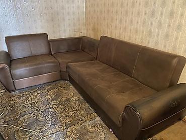 Divanlar: Künc divan, İşlənmiş, Açılan, Bazalı, Parça, Çatdırılma yoxdur — 1