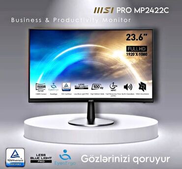 MSI PRO MP2422C Curved Monitor 📢 Düzgün monitor seç - gözlərini