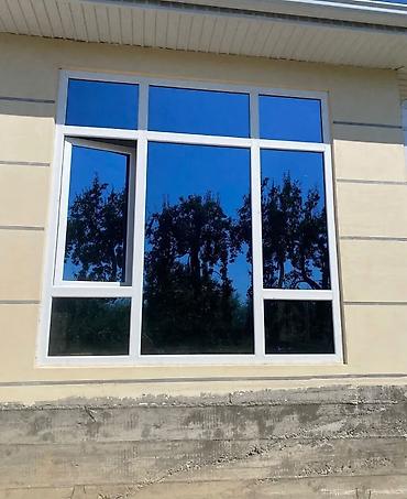 Панорамное пластиковое окно с белым ПВХ-профилем - Формат: большая at lalafo.kg Панорамное пластиковое окно с белым ПВХ-профилем - Формат: большая