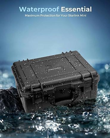 Модемдер жана тармак жабдуулары: Чехол Starlink Mini IP67, водонепроницаемый, жесткий, портативный — 4