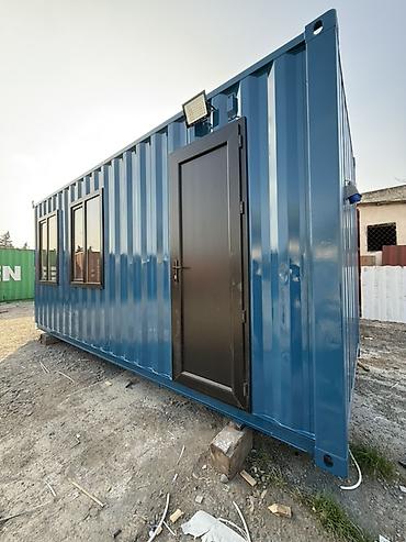 kantener: Mavi rəngli modul/konteyner otaq - Ölçü təxmini: 6 m uzunluq, 2.4 m — 3