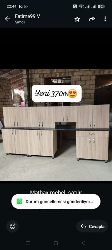 ГАЗ: Mətbəx mebeli satılır 370₼. Yenidir. Ölçü 3.03. Ünvan