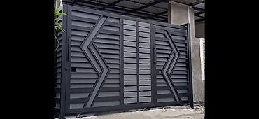 Металлические распашные ворота и калитка - Материал: сталь, усиленная