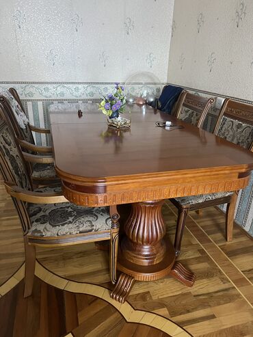журнальный столик деревянный в Азербайджан | Столы: 600 m qonaq masasi
