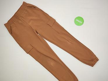 czarne cargo pull and bear: Cargo, Spodnie cargo damskie, rozmiar S — 2