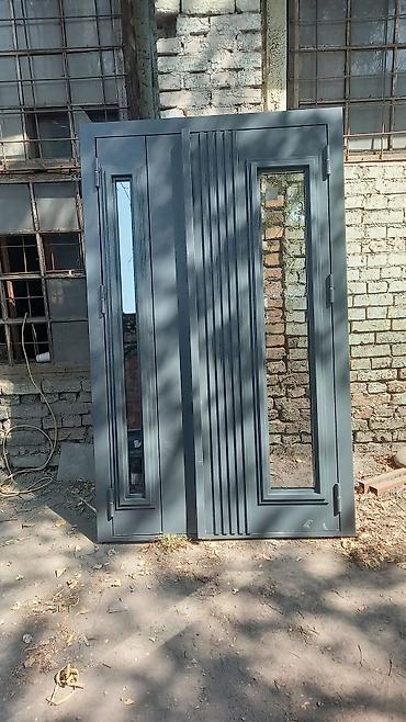 Двери для домов и квартир: Двери для домов и квартир, Бронированная, Одностворчатая, Кыргызстанская, Со стеклом, цвет - Фиолетовый — 14