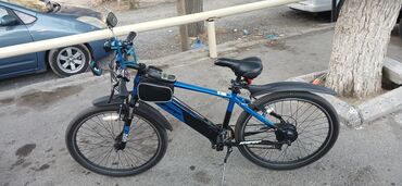 saft bicycle: İşlənmiş Elektrik velosipedi 26", sürətlərin sayı: 7, 350-500 Vt, Ünvandan götürmə