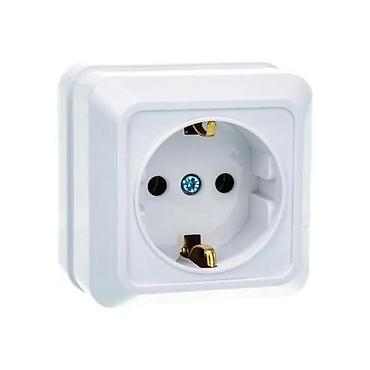 Rozetkalar: Divar üstü tək dərin rozetka YW-1806 YAWETAI 16A Elektrik Prizası — 1