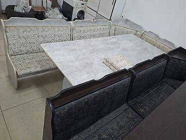 silver kitchen: Кухонный мягкий уголок, Новый, ЛДСП, цвет - Белый — 8