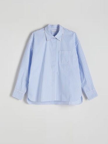 afrodita košulje: Reserved, S (EU 36), Cotton, Stripes, color - Light blue