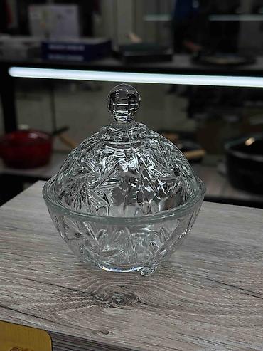 конфетница: Стеклянные сахарницы/конфетницы с крышкой - Бренд: Kaveh (Glass — 9