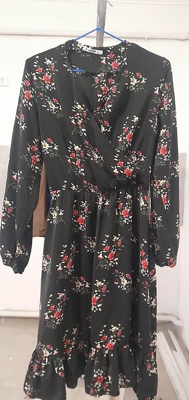 Повседневные платья: Подборка женской одежды: 1) Черное платье SHEIN, длина миди — 12