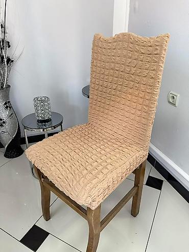 Prekrivači za nameštaj: Prekrivači Za Stolice Plišani Model 6 komada -1700 Dinara — 8