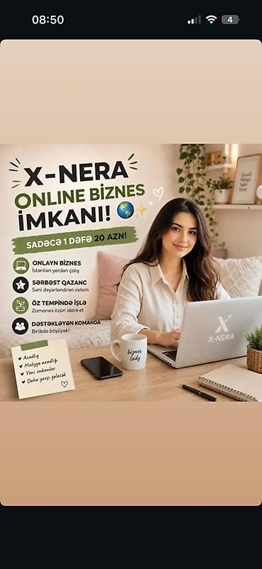 Готовый бизнес: X-NERA – online biznes imkanı • Sadəcə 1 dəfə 20 AZN • Onlayn — 1