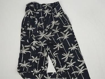 czarne cargo pull and bear: Sinsay, Spodnie materiałowe damskie, rozmiar S — 1